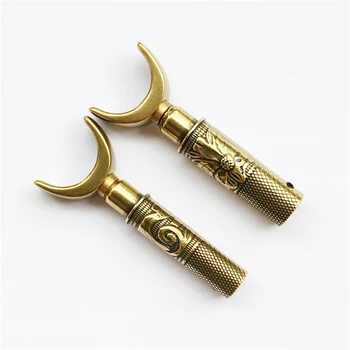 

DSPIAE Carving Chisel Bronze Color Leather Craft Tool Dual Bearing Swivel Carving Knife Retro For Woodworking 2019 Hand Tools