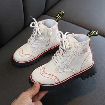 

Baby Kid Boots Boys Girls Retro British Style Kids Autumn Winter Warmer Comfortable Shoes Outside Boots For Kids Boys And Girls
