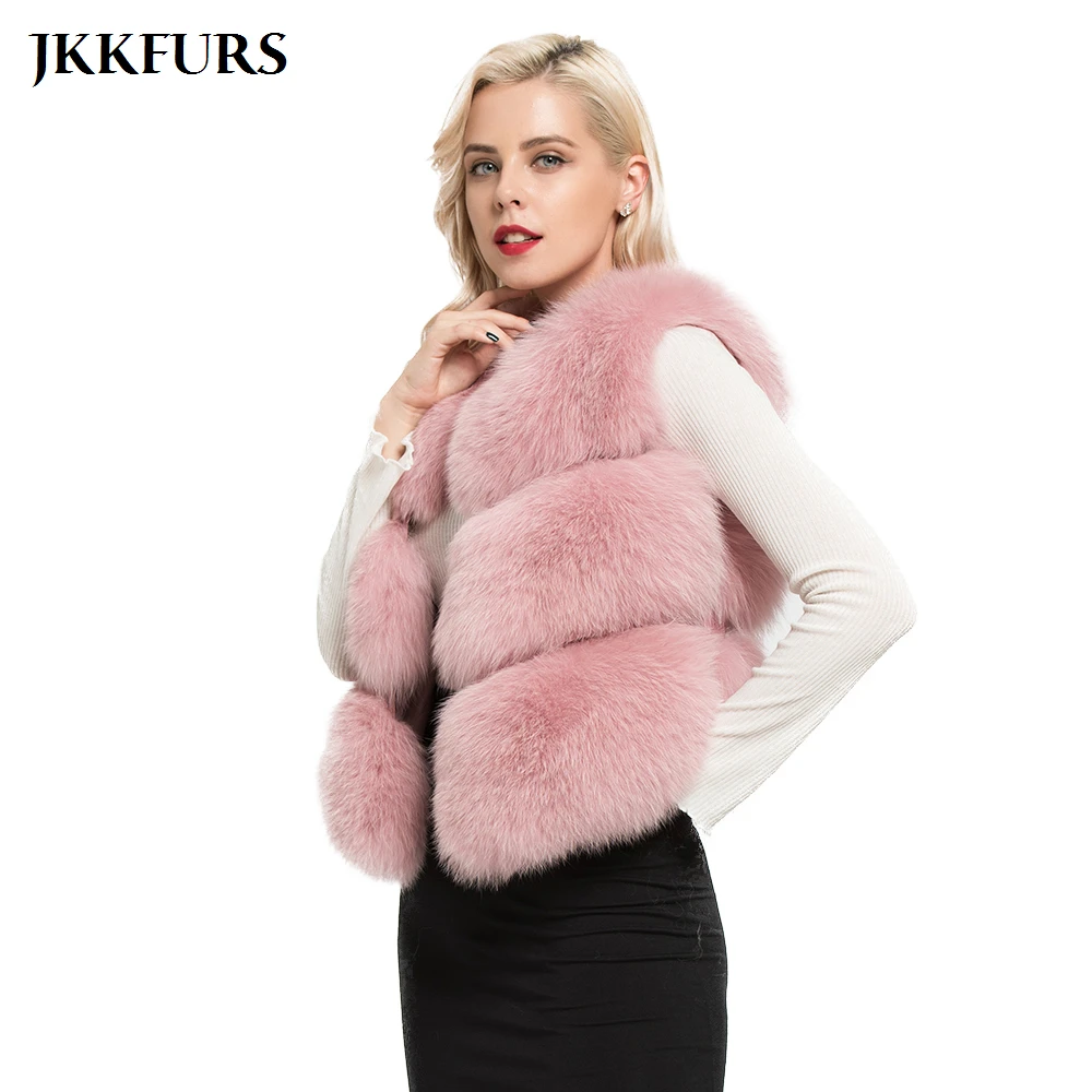 Fur Natural Vest Woman Fashion New Female Fur Vest Natural New