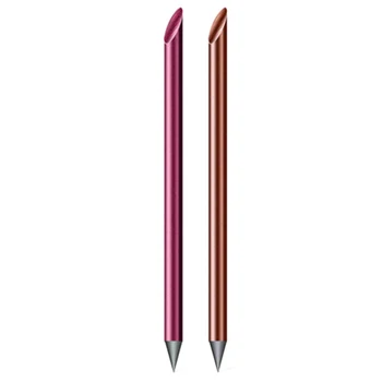 

2pcs Novelty Cool Undead Full Metal Fountain Pen Luxury Eternal Pen Gift Box Inkless Pen Beta Pens Writing Stationery Office Sch