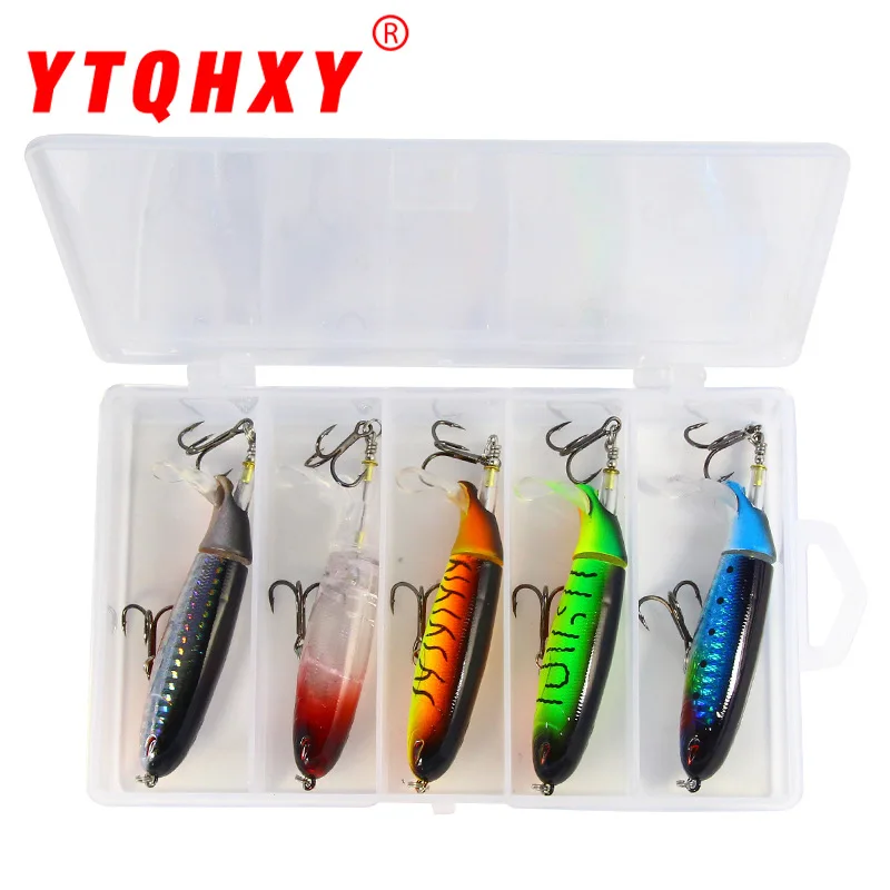

Lure New Style Set Tractor Rotating Bait Lure Hard Bait Lure Box Tractor 5 PCs a Set