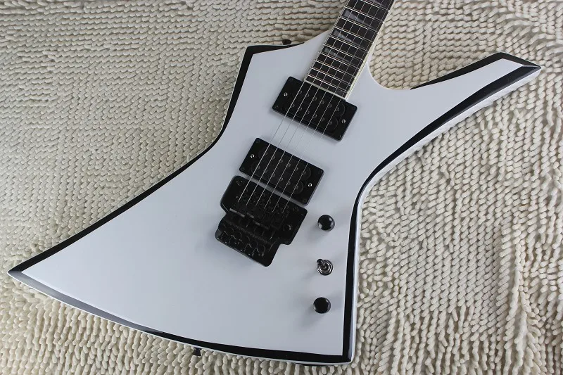 Высокое качество Заводская распродажа Jackson KE2 Келли белая электрогитара, гитара Jackson-1312-21