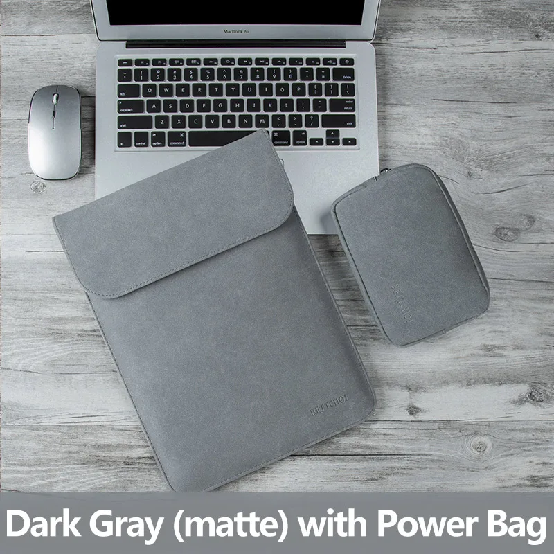 13,3 дюймов новая сумка для ноутбука Macbook air 13 рукав a1932 чехол для ноутбука funda Mac Pro 13 a1708 retina водонепроницаемый матовый чехол - Цвет: V Dark Gray Set