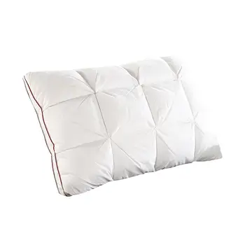 

48 * 74cm Pillow Core Filling Goose Down Cotton Fabric Home Textile 4D Pleated Bread Down Cushion Standard Antibacterial Cushion