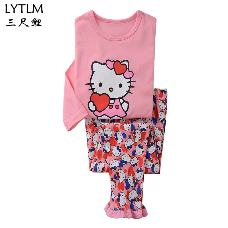LYTLM Doraemon костюм футболки для девочек, детские пижамы детские мальчики пижамы для детей Пижама для мальчиков костюм комплект пижамы для детей