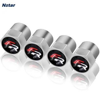 

Nstar 1lot/4pcs FR Alloy Car Tire Valves Cap Auto Styling Wheel Valve Caps For Seat Leon Arosa Ibiza Inca Fura Marbella 04