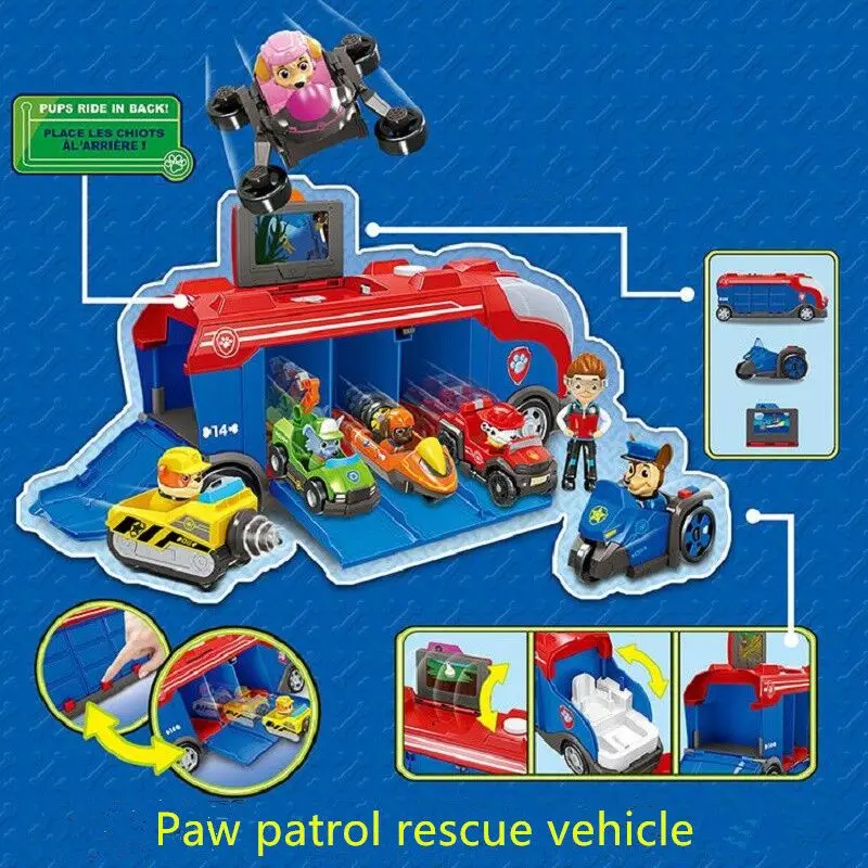 Игрушка «Щенячий патруль» спасательный автомобиль Patulla Canina pup Спасательная команда машина башня «Сторожевая Башня» спасательный самолет детский подарок на день рождения и Рождество