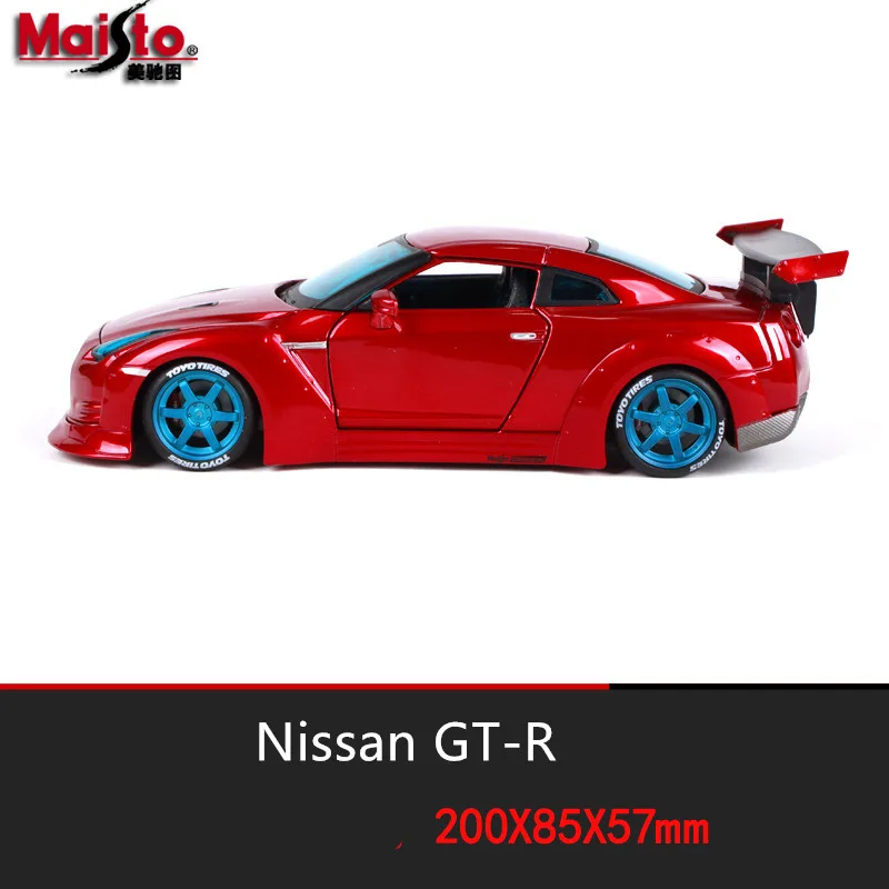 Maisto 1:24 Nissan GTR модель автомобиля из сплава литье под давлением модель автомобиля Моделирование Украшение автомобиля коллекция Подарочная игрушка