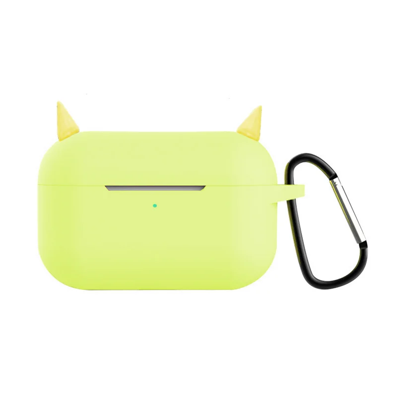 Airpods Pro Чехол devil horns жидкий силиконовый беспроводной Bluetooth чехол для airpod 3 чехол Чехол для Air Pods 3 Аксессуары для наушников