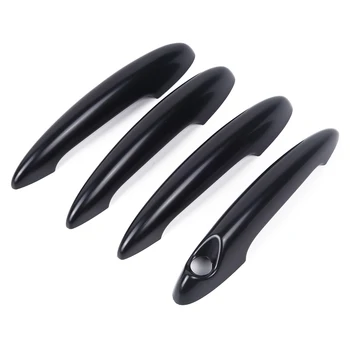 

Car Door Handle Covers Replacement Black 4Pcs Set Parts Useful Durable