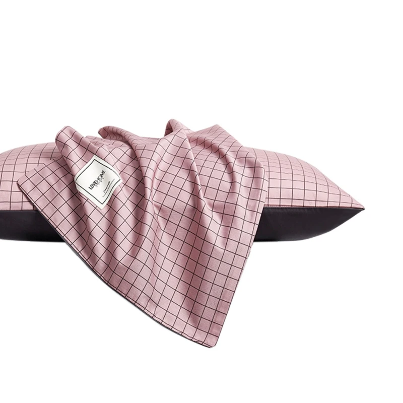 2 шт. Хлопковая полосатая решетка наволочка Бытовая прямоугольная наволочка одна наволочка декоративная наволочка для отелей дома