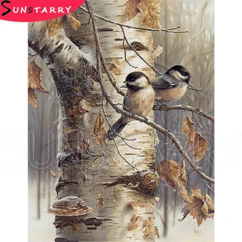 

5D DIY Full Square/Round Diamond Painting Bird Cross Stitch Drill Animals Mosaic Embroidery Rhinestone Pictures Decor Home Gift