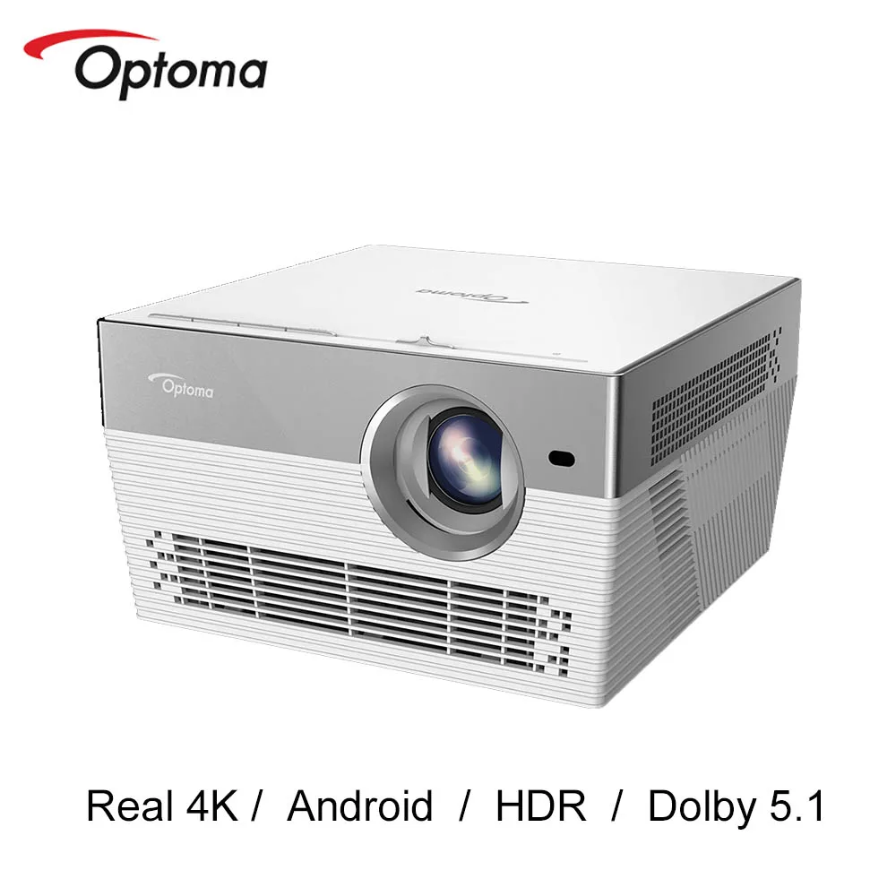 Проектор Optoma I5 + 4K 3840*2160P видеопроектор DLP Android Wi Fi Dolby домашний кинотеатр UHL55