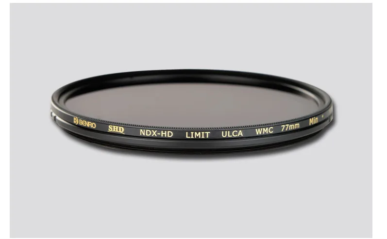Benro 67 72 77 82mm SHD NDX HD ND2-ND500 / ND0.6-2.7 (1-9 Stops) Adjustable Round Glass Filter Variable Neutral for Camera Lens 3