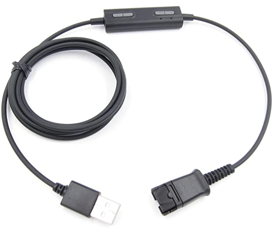 Usb адаптер VoiceJoy Heaset для быстрого отключения usb кабеля с переключателем громкости