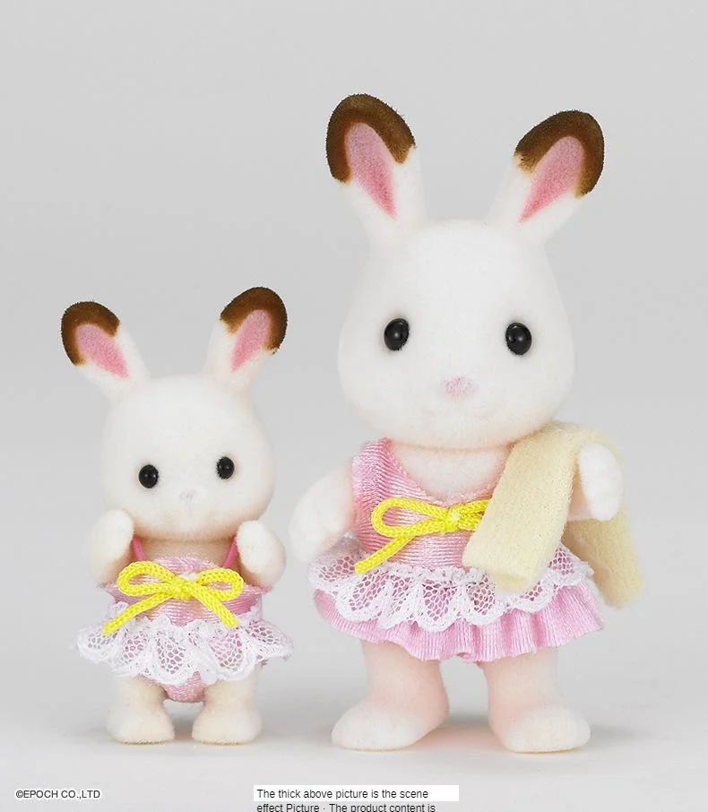 Semipkg детская игрушка Sylvanian Families Двойной Купальник чехол игровой дом для девочек кукла игрушка 5233