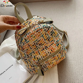 

DORANMI Colorful Mini Schoolbag Women's Backpacks 2019 Autumn Small Rucksacks Female Back Shoulder Bag Mochila DJB866