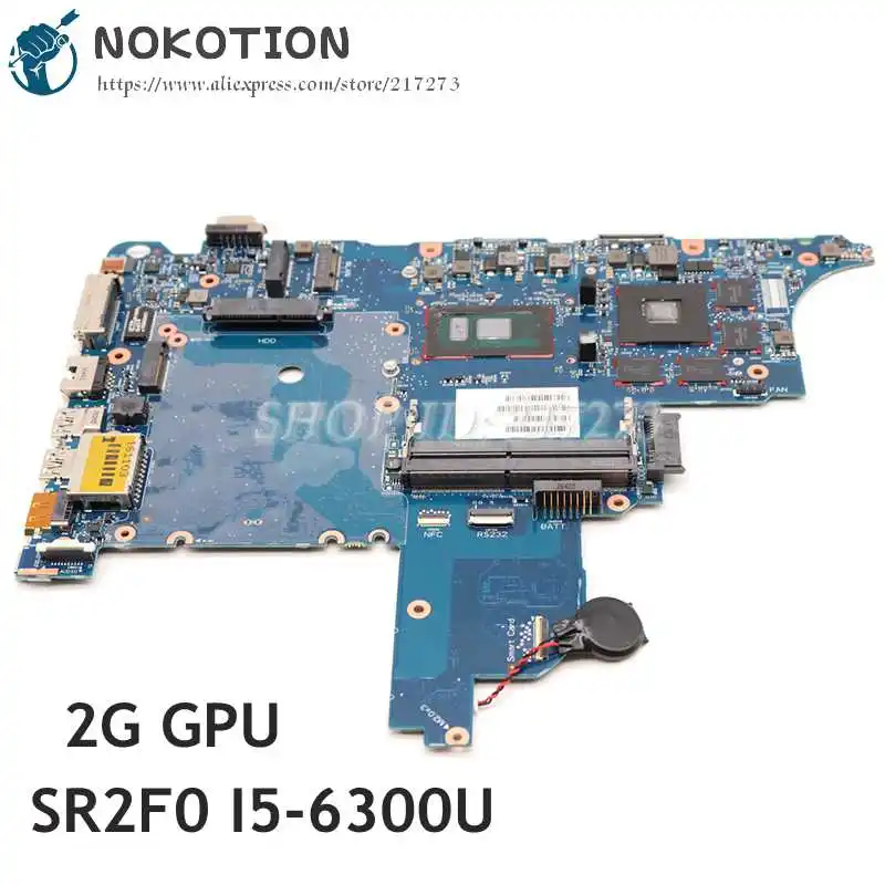 Материнская плата NOKOTION 840712-601 840712-001 для ноутбука HP ProBook 650 G2 SR2F0 I5-6300U | Компьютеры и