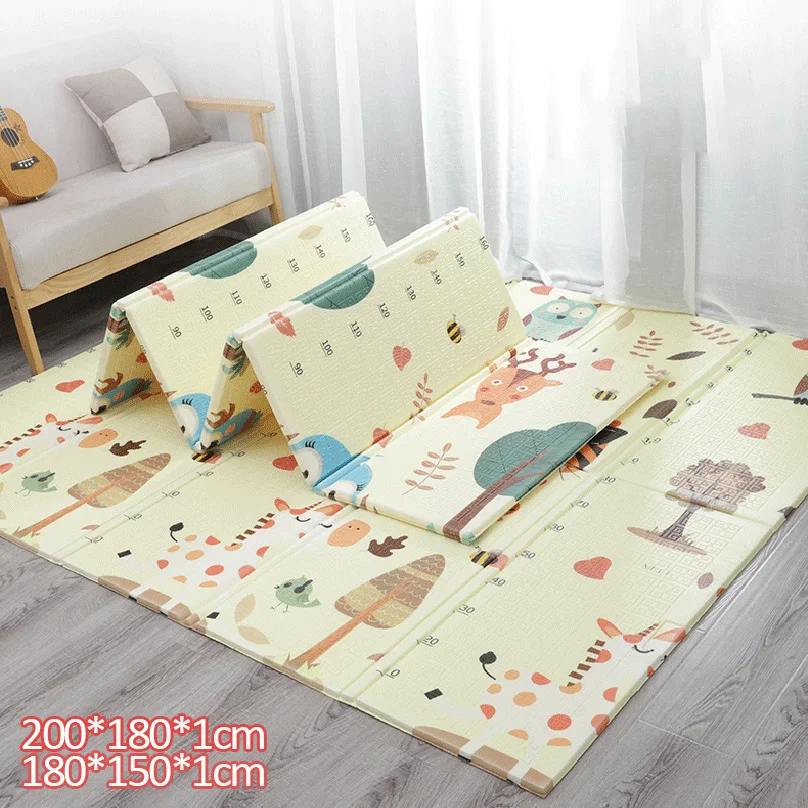 

XPE Foldable Baby Play Mat Animals Puzzle Rug Children's Carpet Baby Climbing Pad Kids Rug Todder Games Developing Mats