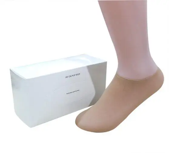 

144pcs socks disposable socks Good elasticity try on socks boxes socks 72pairs free shipping