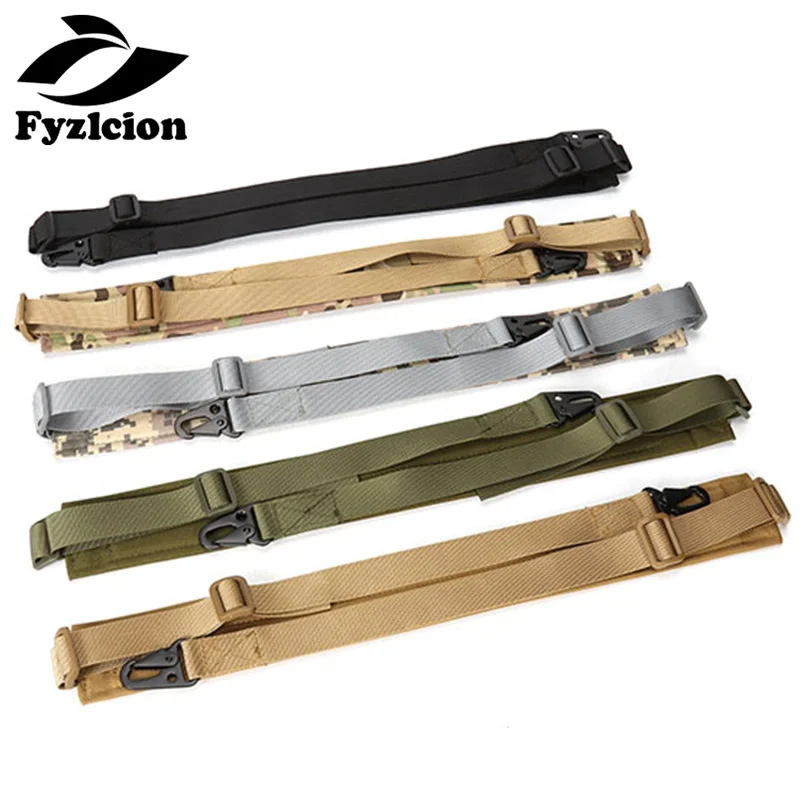 

Tactical 2 Two Point Shoulder Rifle Strap With QD Metal Buckle Airsoft Mount Bungee System Kit Gun Sling