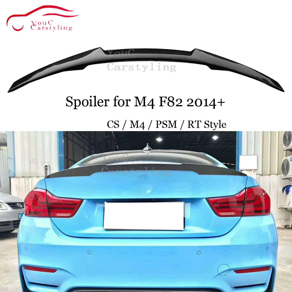 F82 задний спойлер для багажника из углеродного волокна BMW M4 Coupe CS / PSM RT Style