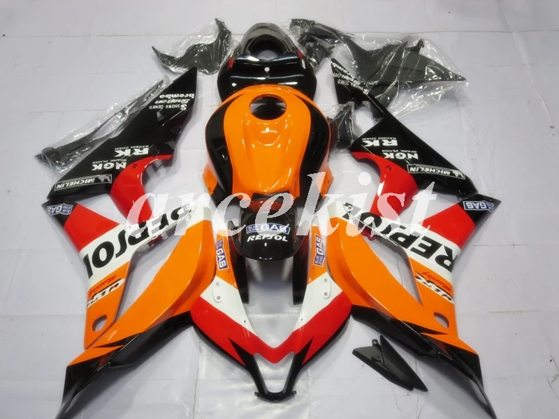 Мотоцикл литья под давлением обтекатель Подходит для Honda CBR600RR CBR 600RR F5 2007 2008 CBR 600 RR CBR600 07 08 Обтекатели оранжевый