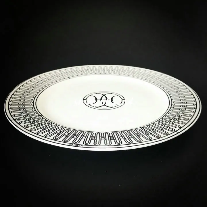 Бытовая керамика посуда фарфоровые блюда миска блюдо для свадьбы подарок - Цвет: 8 inch plate