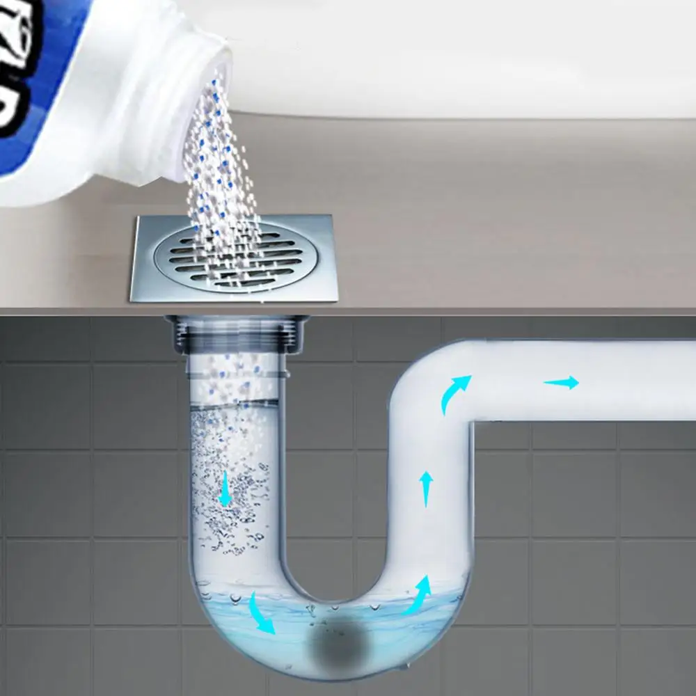 Powerful Pipe Dredging Agent Powerful Sink Drain Cleaner For Kitchen Sewer Toilet Brush Closestool Clogging Cleaning Tools