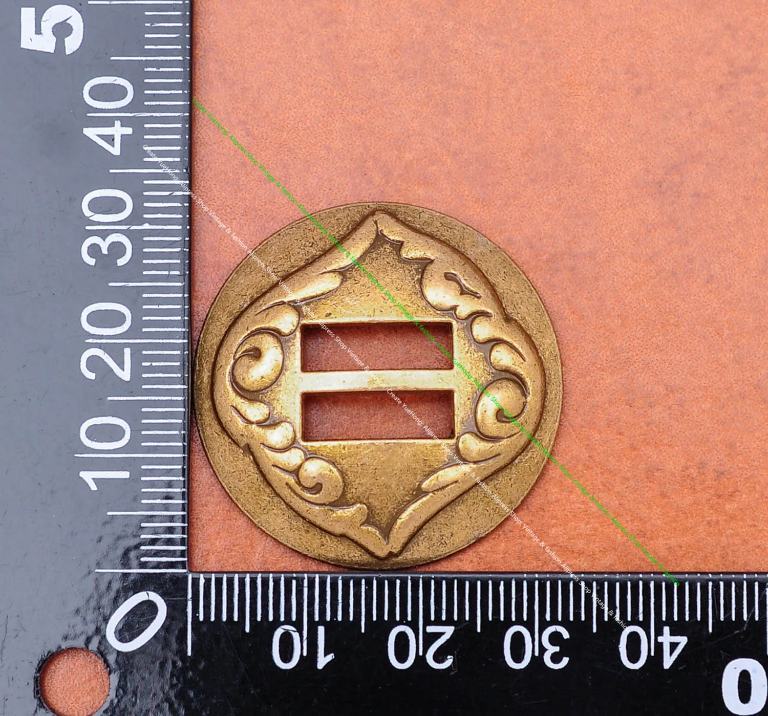 5 x robuste, robuste Western-Pferdesättel aus antikem Messing, Kopfstall, Zaumzeug, Lederhandwerk, geschlitzte Conchos-Knopf, 1-1/4 Zoll – Detail 12
