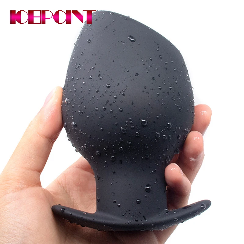 Hollow Silicone Dildo Anal Expander Butt Plug Prostate Massage Vaginal Dilator Anus Speculum Treatment Massager Enema Toy