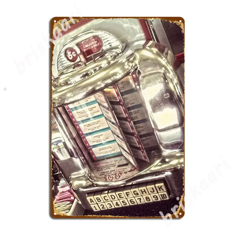 Vintage Diner Jukebox Metal Signs Party Vintage Wall Decor Club Party Tin Sign Poster