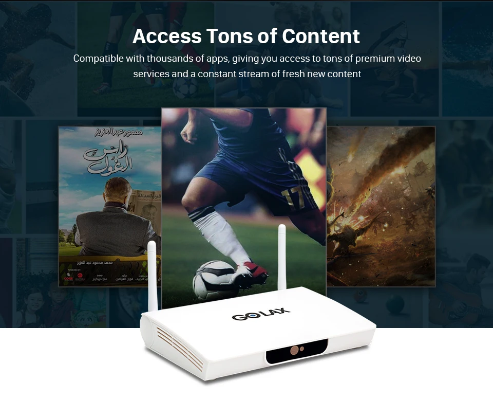 Smart tv Box Golax M7 Android 7,1 1 ГБ 8 ГБ четырехъядерный процессор Amlogic S905W H.265 4K медиаплеер 2,4 ГГц Wifi 100 м LAN Android телеприставка