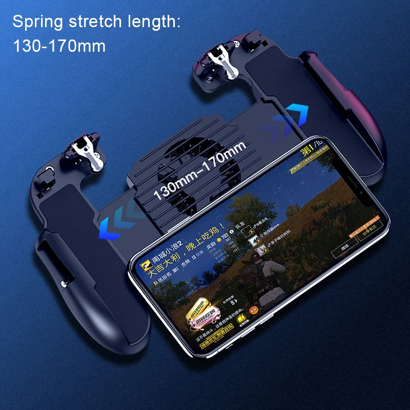  L1R1 PUBG Mobile Controller Gamepad Trigger L1R1 Shooter Joystick Game Pad Phone Holder Cooler Fan 