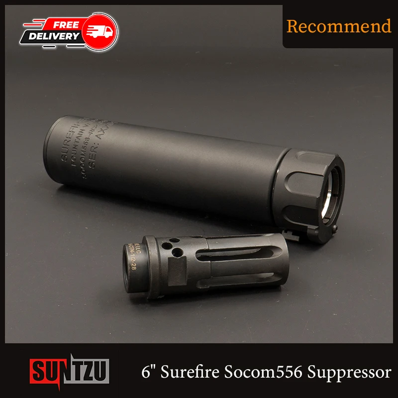 14 мм CCW металлический 6 &quotSurefire Socom556 подавитель с намордником Warcomp для