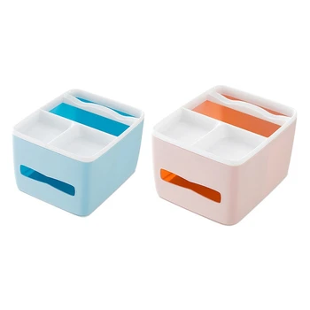 

HOT SALE Plastic Tissue Box Napkin Towel Container Desktop Storage Box Paper Towel Holder for Office Home Decoration