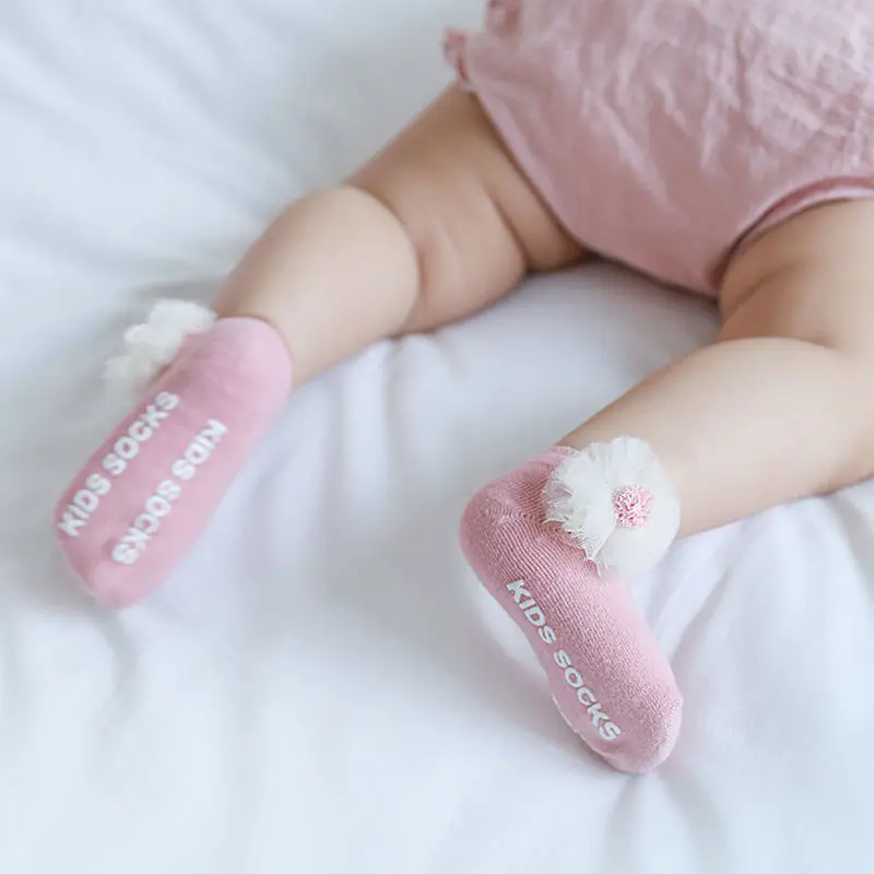 

3pairs Baby Socks Princess Flower Newborn Girls Short Socks