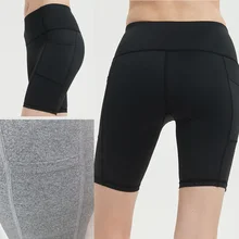 Шорты для йоги, повседневные эластичные трусики, Стрейчевые спортивные штаны для фитнеса, спортивные женские леггинсы, компрессионные шорты