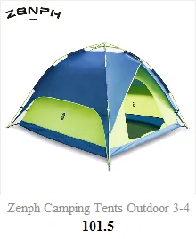 Zenph походный тент для отдыха на открытом воздухе 3-4 человека Автоматическая скорость открытый всплывающие палатки Водонепроницаемый походный тент двухслойные палатки barraca