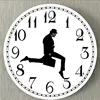 Ministry Of Silly Walk Wall Clock Comedian Home Decor Novelty Wall Watch Funny Walking Silent Mute Clock 5