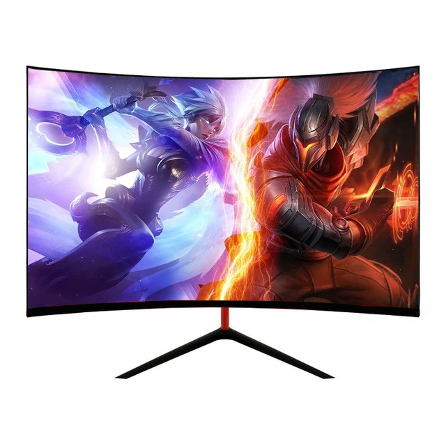 4k 32 Inch Lcd Curved Screen Monitor Gamer Hd White Black 32inch 144hz  Display Gaming Monitor,pc Gamer - Lcd Monitors - AliExpress