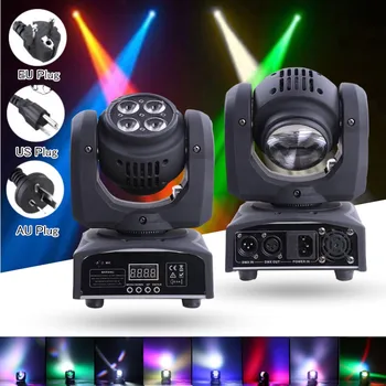 

ZQ-B58 Moving Head Stage Light 80W DMX512 Double Sides(Positive 1LED Negative 4LEDs) 5LED RGBW Spot 17/21CH DJ Party Lighting