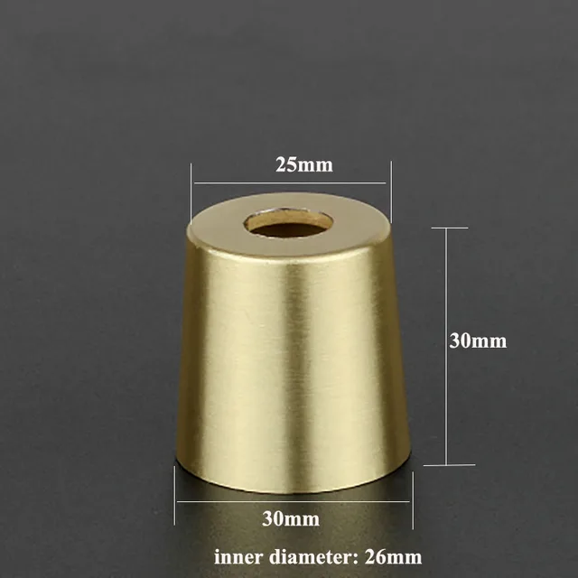 1 Piece Gold Zinc Alloy Leg Cover Brass Color Chair feet Protector Sofa Leg Tube Metal
