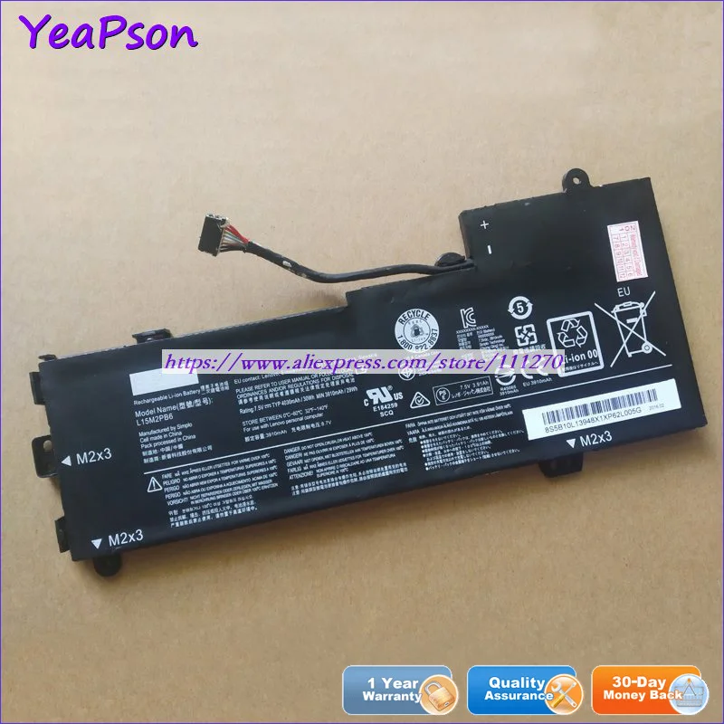 Аккумулятор Yeapson L15M2PB6 5B10L13948 для ноутбука 7 5 в 4030 мАч|Аккумуляторы ноутбуков| |