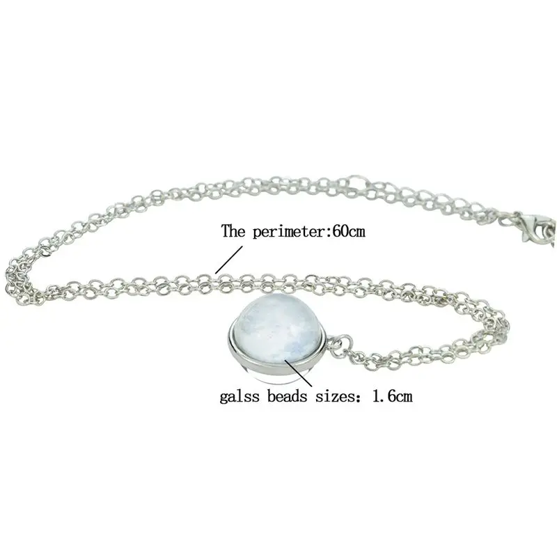 2019 модное ожерелье со стеклянным шариком солнечная система галактика Млечный