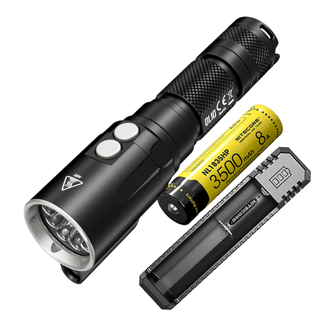 NITECORE DL10 Дайвинг флэш светильник XP L HI светодиодный максимум 1000 люмен луч бросок 223