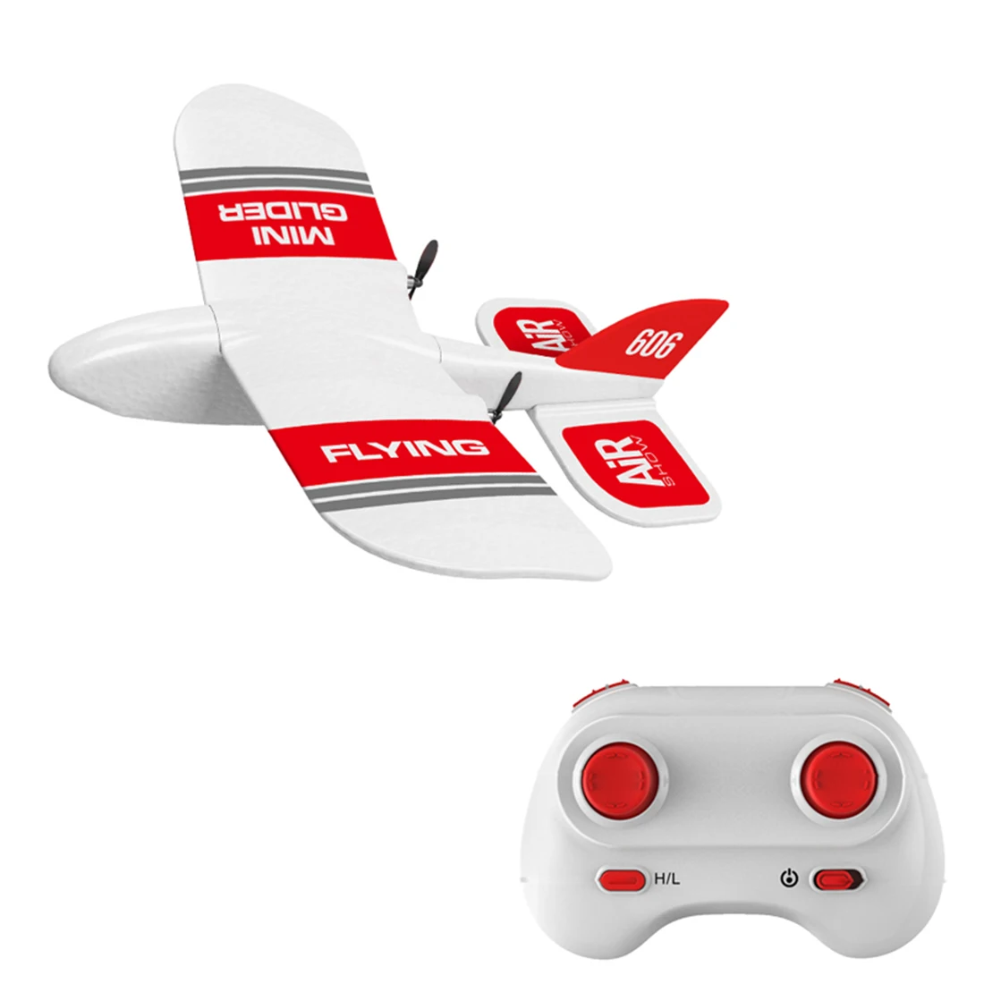 $23.78 24G Mini Remote Control EPP Foam Hand Launch Throwing Aircraft Drone Children Toy White Red