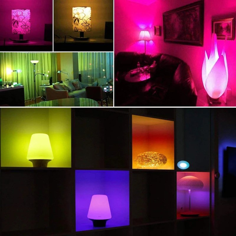 3W 5W 10W E27 светодиодная rgb-лампа лампа AC85-265V светодиодный лампы высокой Яркость точечный Регулируемый светильник для дома декоративная светодиодная лампа с дистанционным управлением