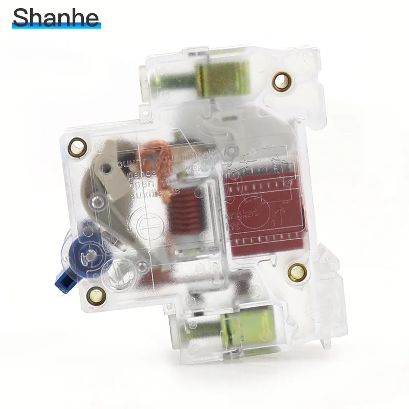 DZ47-63 1P 6A 10A 16A 20A 25A 32A 40A 50A 63A прозрачный мини-выключатель MCB C45