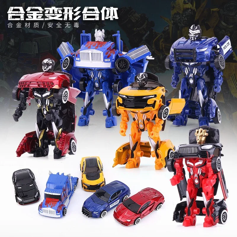 

Transformation Alloy Jingang Giant Hornets Children'S Educational Assembled DIY Manual Five in One Model Toy